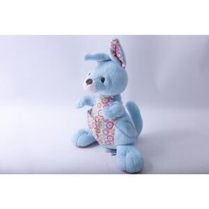 VV Ganz Webkinz, Springy Kangaroo, Blue Plush, Floral Belly, Soft Toy, Stuffed